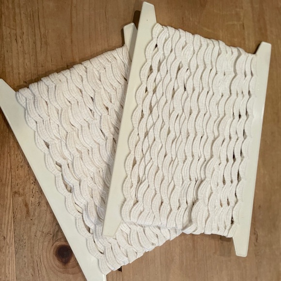 Vintage Scalloped Sewing Bundle 100% cotton 2 white classic trims - Picture 3 of 5